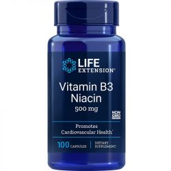 Life Extension Vitamin B3 Niacin 500mg Caps 100