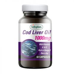 Lifeplan High Strength Cod Liver Oil 1000mg Caps 60