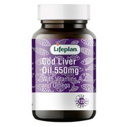 Lifeplan Cod Liver Oil 550mg One-A-Day Capsules