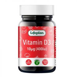 Lifeplan Vitamin D3 400iu Tablets