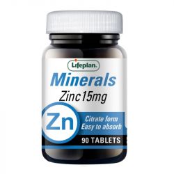 Lifeplan Zinc Citrate 15mg Tablets