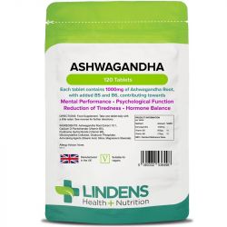 Lindens Ashwagandha 1000mg Tablets 120