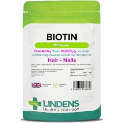 Lindens Biotin 10mg Tablets 360