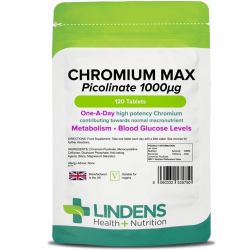 Lindens Chromium Max 1000mcg Tablets 120