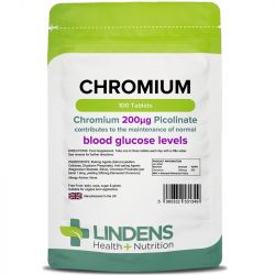 Lindens Chromium Picolinate 200mcg Tablets 100