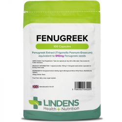 Lindens Fenugreek 610mg Capsules 100