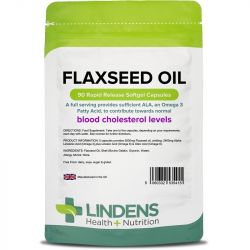 Lindens Flaxseed Oil 1000mg Capsules 90