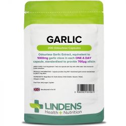 Lindens Garlic 1000mg Capsules 200