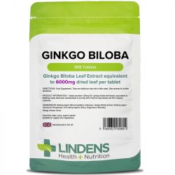Lindens Ginkgo Biloba 6000mg Tablets 365