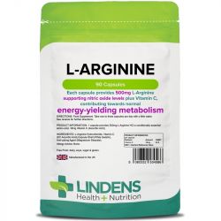 Lindens L-Arginine 500mg Capsules 90