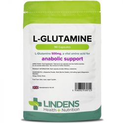 Lindens L-Glutamine 500mg Capsules 90