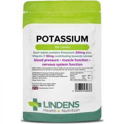 Lindens Potassium 200mg Tablets 100