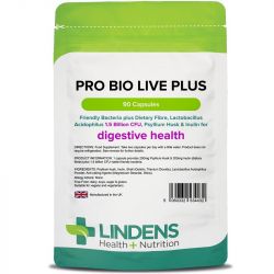 Lindens Pro Bio Live Plus (+dietary fibre) Capsules 90