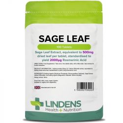 Lindens Sage Leaf 500mg Tablets 100
