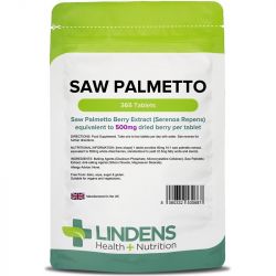 Lindens Saw Palmetto 500mg Tablets 365