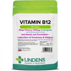 Lindens Vitamin B12 1000mcg Sublingual Tabs 100