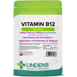 Lindens Vitamin B12 1000mcg Sublingual Tabs 365