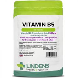 Lindens Vitamin B5 500mg tablets 90