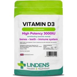 Lindens Vitamin D3 3000IU Capsules 120