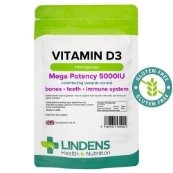 Lindens Vitamin D3 5000iu Capsules 150