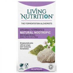 Living Nutrition Organic Fermented Natural Nootropic Caps 60