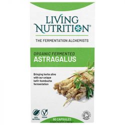 Living Nutrition Organic Fermented Astragalus Caps 60