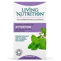 Living Nutrition Organic Fermented Attention Capsules 60