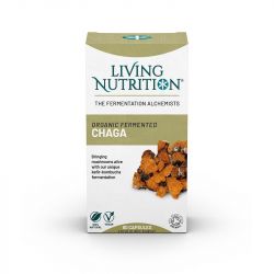 Living Nutrition Organic Fermented Chaga Caps 60