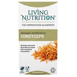 Living Nutrition Organic Fermented Cordyceps Caps 60