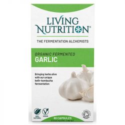 Living Nutrition Organic Fermented Garlic Caps 60