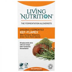 Living Nutrition Organic Fermented Kef-flamex Caps 60