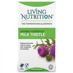 Living Nutrition Organic Fermented Milk Thistle Caps 60