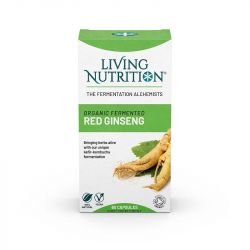 Living Nutrition Organic Fermented Red Ginseng Caps 60