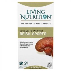 Living Nutrition Organic Fermented Reishi Spore Caps 60