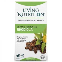Living Nutrition Organic Fermented Rhodiola Caps 60