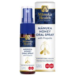 Manuka Health Propolis & MGO 400 Manuka Honey Throat Spray 20ml