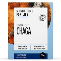 Mushrooms4Life Organic Chaga Mushroom Powder 60g
