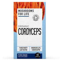 Mushrooms For Life Organic Cordyceps Capsules 60