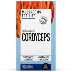 Mushrooms For Life Organic Cordyceps Capsules 60