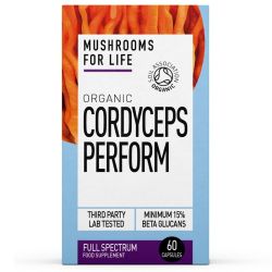 Mushrooms for Life Organic Cordyceps Perform Optimised Blend Capsules 60