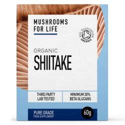 Mushrooms for Life Organic Shiitake Pure Grade Extract Powder 60g