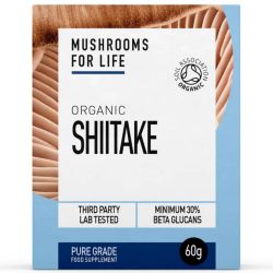 Mushrooms for Life Organic Shiitake Pure Grade Extract Powder 60g