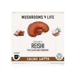 Mushrooms4Life Organic Reishi Cacao Latte Sachets 10