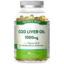 Nature's Truth Cod Liver Oil 1000mg Softgels 60