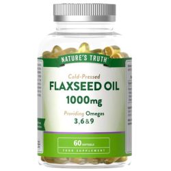 Nature's Truth Flaxseed Oil 1000mg Softgels 60