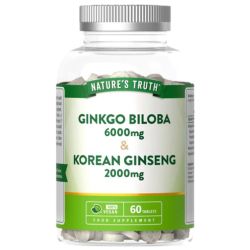 Nature's Truth Gingko Biloba & Korean Ginseng Tablets 60