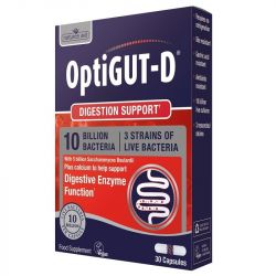 Nature's Aid OptiGUT-D + Saccharomyces Boulardii Vegicaps 30