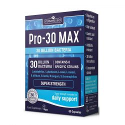 Nature's Aid Pro-30 MAX (30 Billion Bacteria) 8 Strain Complex Vegicaps 60