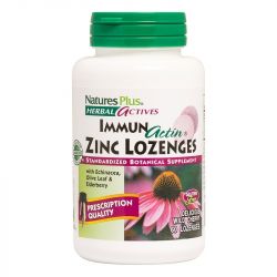 Nature's Plus Herbal Actives Immunactin Zinc Lozenges 60