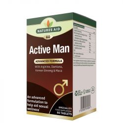 Nature's Aid Active Man with Arginine, Korean Ginseng and Maca Tablets 60